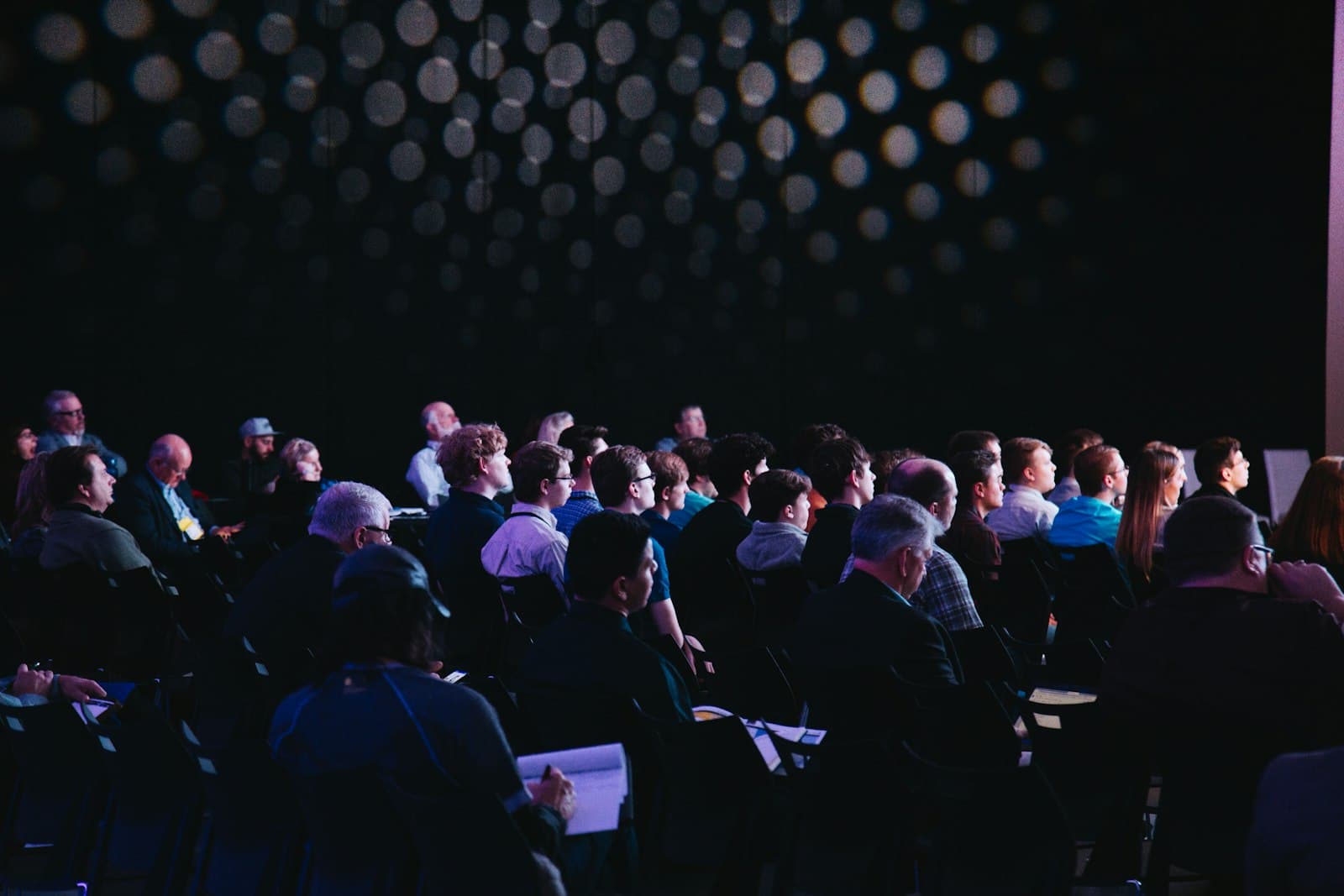 Audience seated at a corporate event